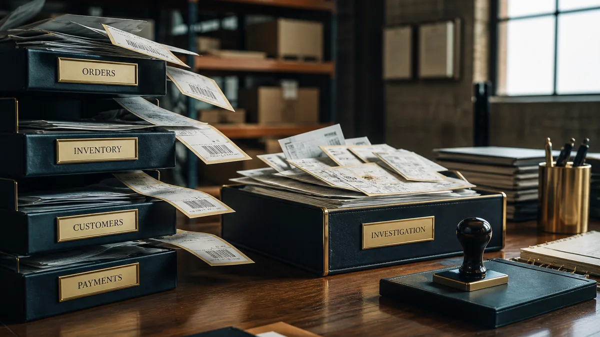 Multiple business exceptions converging into one investigation and resolution workflow